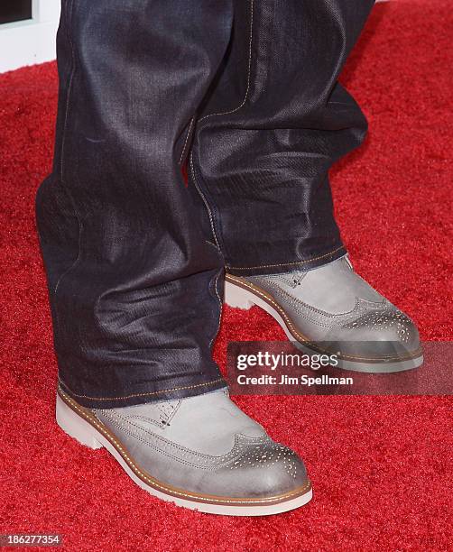 Rapper 50 Cent attends the "Last Vegas" premiere at the Ziegfeld Theater on October 29, 2013 in New York City.