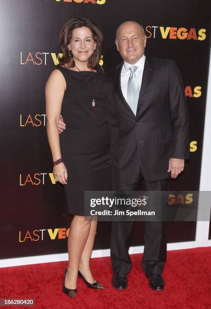 Producer Laurence Mark and guest attend the "Last Vegas" premiere at the Ziegfeld Theater on October 29, 2013 in New York City.