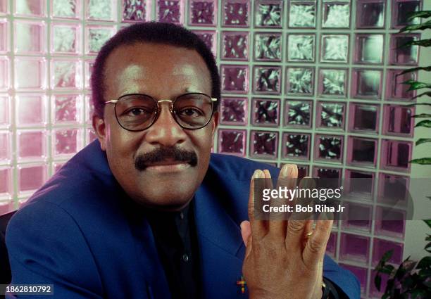 Attorney Johnnie Cochran portrait inside his offices, March 15, 1996 in Los Angeles, California.