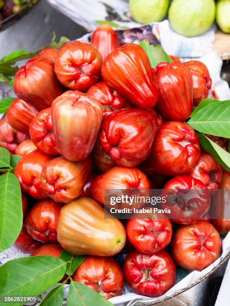 vietnamese apples for sale - water apples stock pictures, royalty-free photos & images