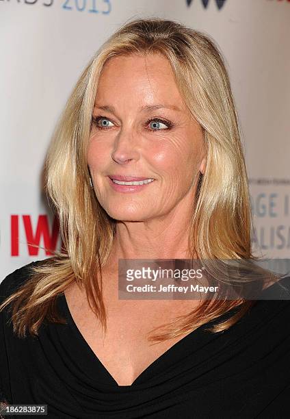 Actress Bo Derek arrives at the 2013 International Women's Media Foundation's Courage In Journalism Awards at The Beverly Hills Hotel on October 29,...