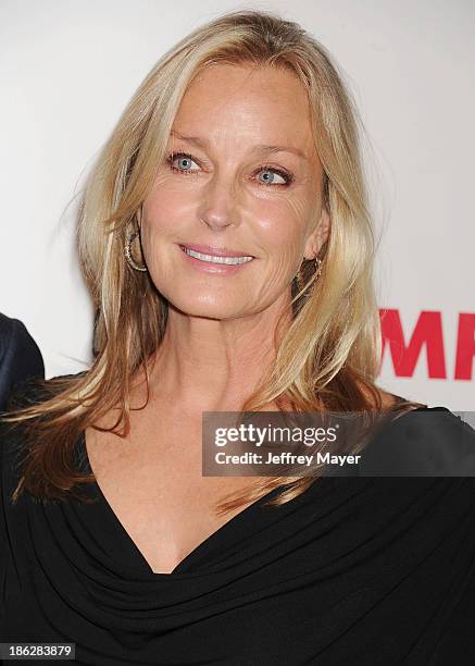 Actress Bo Derek arrives at the 2013 International Women's Media Foundation's Courage In Journalism Awards at The Beverly Hills Hotel on October 29,...