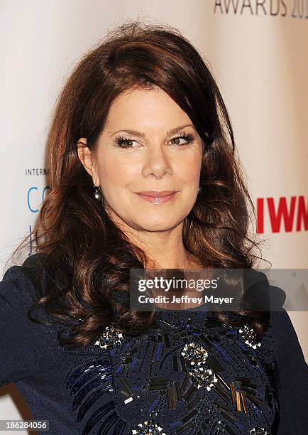 Actress Marcia Gay Harden arrives at the 2013 International Women's Media Foundation's Courage In Journalism Awards at The Beverly Hills Hotel on...