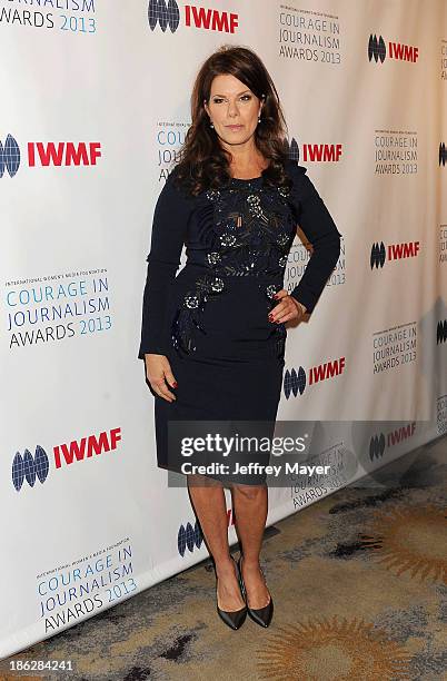 Actress Marcia Gay Harden arrives at the 2013 International Women's Media Foundation's Courage In Journalism Awards at The Beverly Hills Hotel on...