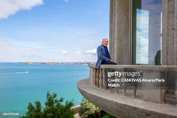 Businessman and art collector Francois Pinault is photographed for Paris Match on October 9, 2013 in Dinard, France.