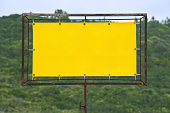 Yellow rusty sign