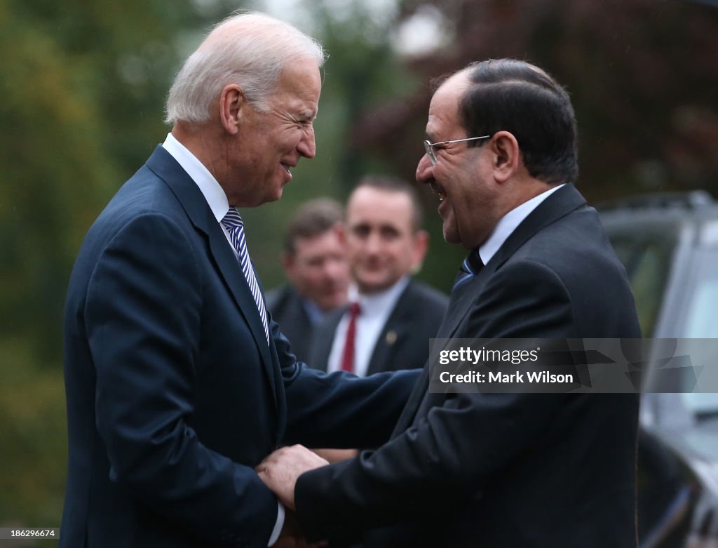 Vice President Biden Hosts Iraqi Prime Minister Maliki At The Naval Observatory