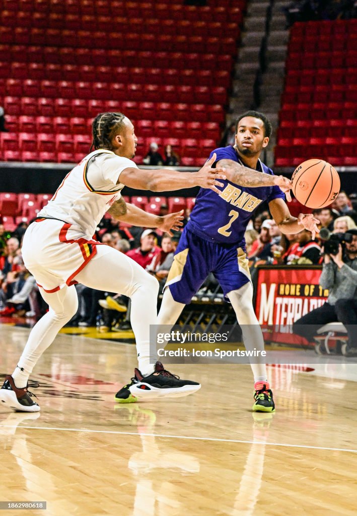 Josh Alcorn Alcorn State Braves guard Byron Joshua in action against Maryland ...