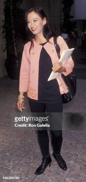 Julia Nickson attends Citizens for Health Benefit Luncheon on November 18, 1993 at the Universal Sheraton Hotel in Universal City, California.