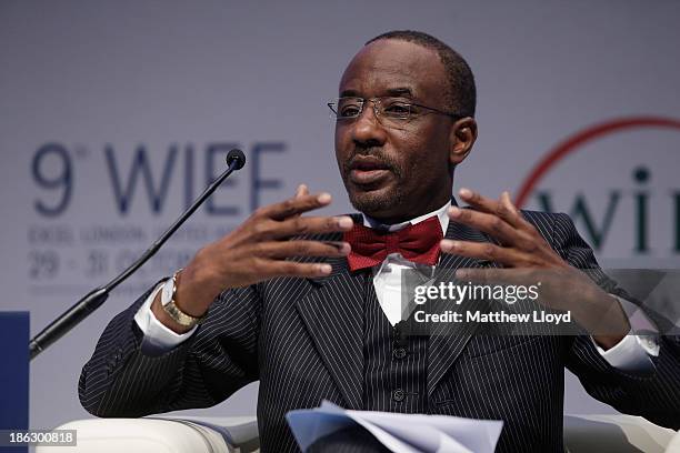 Mallam Sanusi Lamido Sanusi, Governor, Central Bank of Nigeria presents at the World Islamic Economic Forum at ExCel on October 30, 2013 in London,...