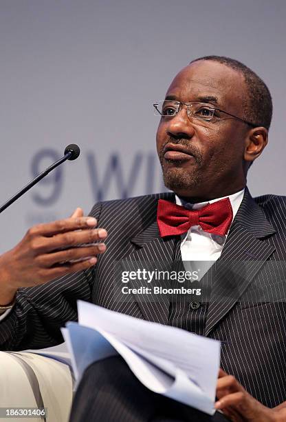 Lamido Sanusi, governor of Nigeria's central bank, speaks during the 9th World Islamic Economic Forum in London, U.K., on Wednesday, Oct. 30, 2013....