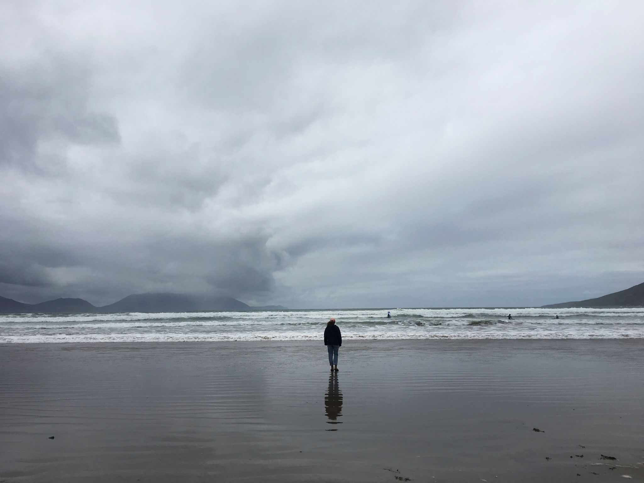 A lone figure on a beach A lone figure on a beach