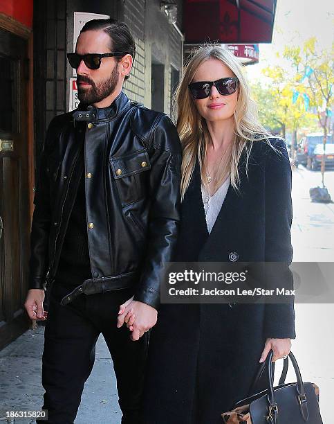 Actress Kate Bosworth and Michael Polish are seen on October 29, 2013 in New York City.