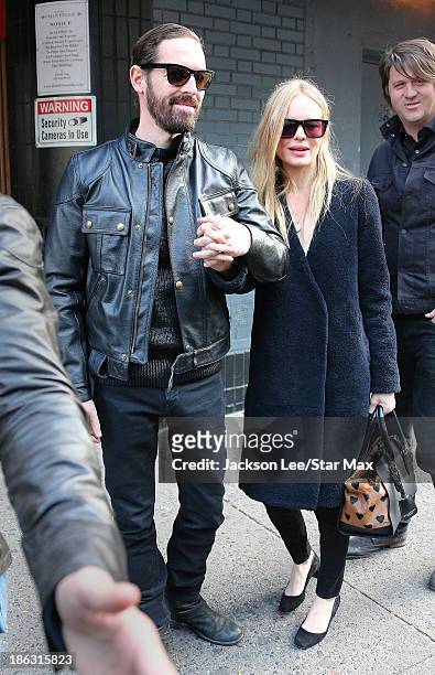 Actress Kate Bosworth and Michael Polish are seen on October 29, 2013 in New York City.