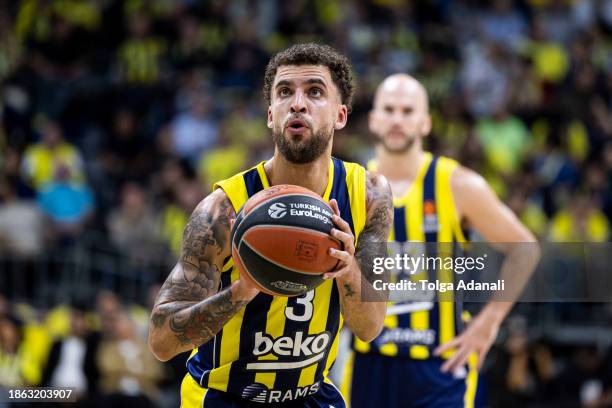 Scottie Wilbekin, #3 of Fenerbahce Beko Istanbul in action during the Turkish Airlines EuroLeague Regular Season Round 15 match between Fenerbahce...