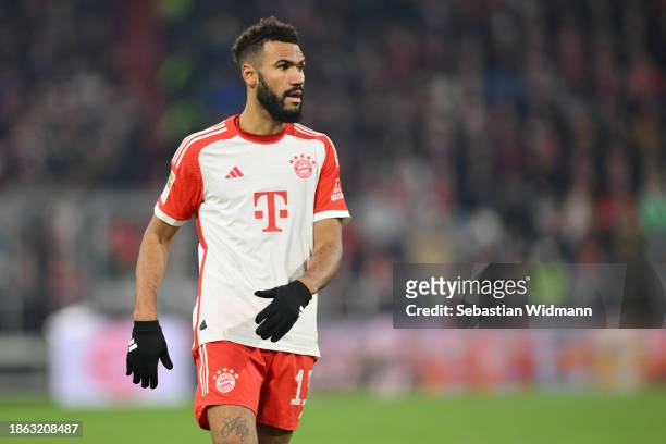 Eric Maxim Choupo-Moting of FC Bayern München looks on during the Bundesliga match between FC Bayern München and VfB Stuttgart at Allianz Arena on...