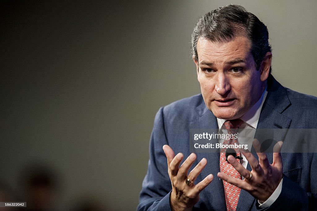 Republican Senator Ted Cruz Speaks At The Heritage Foundation