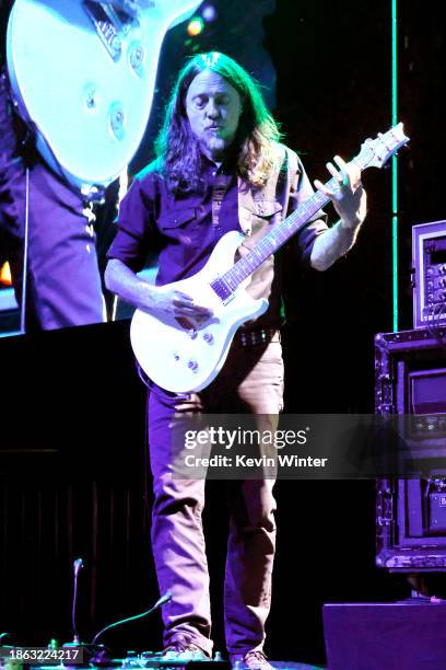 Tim Mahoney of 311 performs onstage during Audacy's KROQ Almost Acoustic Christmas 2023 at The Kia Forum on December 09, 2023 in Inglewood,...
