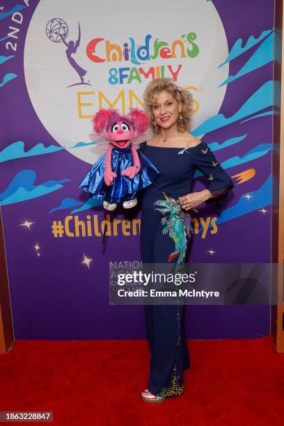 Abby Cadabby and Leslie Carrara-Rudolph attend the 2nd Annual Children and Family Emmy Awards at The Westin Bonaventure Hotel & Suites, Los Angeles...