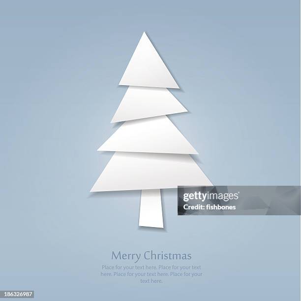 paper christmas tree - 2014 stock illustrations