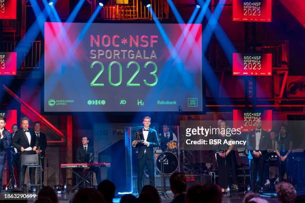 Niels Laros during the NOC*NSF Sportgala 2023 at DeFabrique on December 20, 2023 in Utrecht, Netherlands.