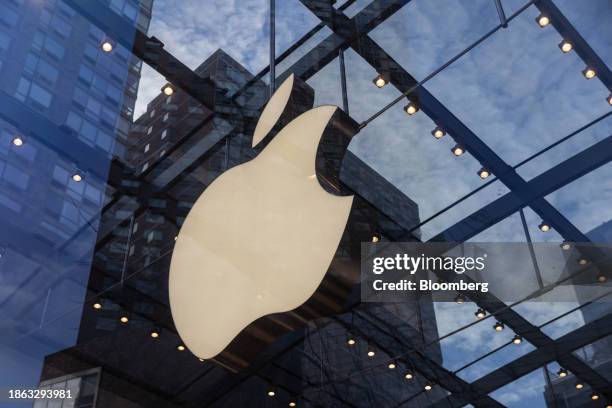 An Apple store in the Upper West side neighborhood of New York, US, on Wednesday, Dec. 20, 2023. The International Trade Commission ruled earlier...