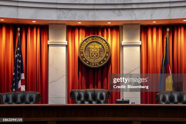 The Colorado Supreme Court in Denver, Colorado, US, on Wednesday, Dec. 20, 2023. Donald Trump is ineligible to serve as US president because of his...