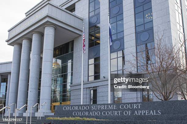 The Colorado Supreme Court in Denver, Colorado, US, on Wednesday, Dec. 20, 2023. Donald Trump is ineligible to serve as US president because of his...