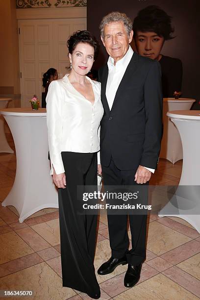 Gudrun Landgrebe and Ulrich von Nathusius attend the Prix Montblanc 2013 at Konzerthaus Am Gendarmenmarkt on October 30, 2013 in Berlin, Germany.