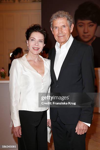 Gudrun Landgrebe and Ulrich von Nathusius attend the Prix Montblanc 2013 at Konzerthaus Am Gendarmenmarkt on October 30, 2013 in Berlin, Germany.