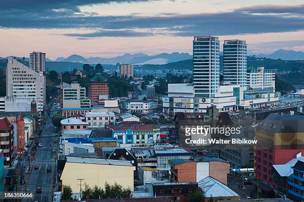 chile, puerto montt town view - puerto montt stock pictures, royalty-free photos & images