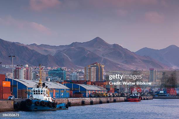 chile, antofagasta, harbor and port - アントファガスタ地域 ストックフォトと画像