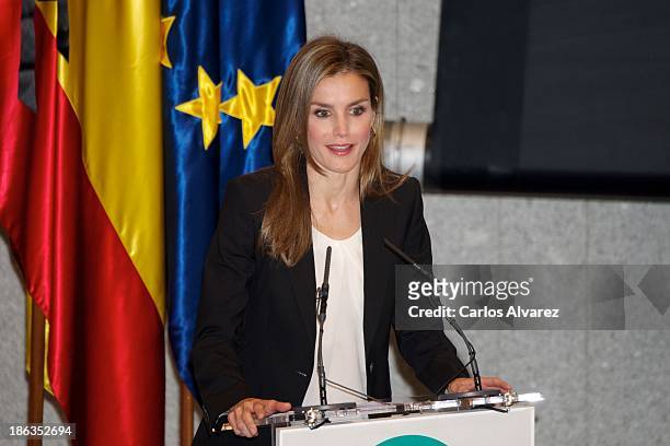 Princess Letizia of Spain attends AEEPP 2013 Awards at the Casa de la Moneda on October 30, 2013 in Madrid, Spain.