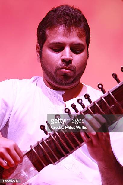 Rakae Jamil of Pakistan perfoms at the Soul Expression showcase at the World Islamic Economic Forum at ExCel on October 30, 2013 in London, England.