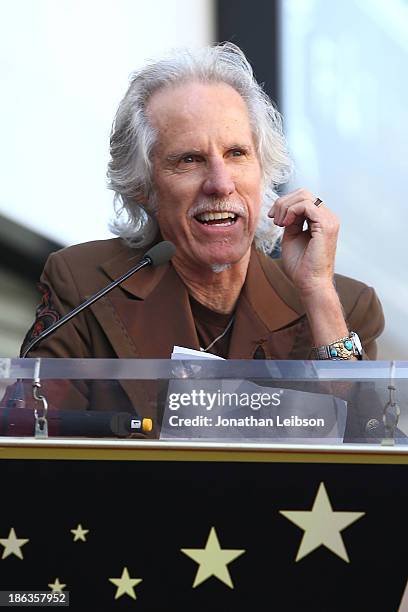 John Densmore of The Doors attends the ceremony honoring Jane's Addiction with a Star on The Hollywood Walk of Fame on October 30, 2013 in Hollywood,...