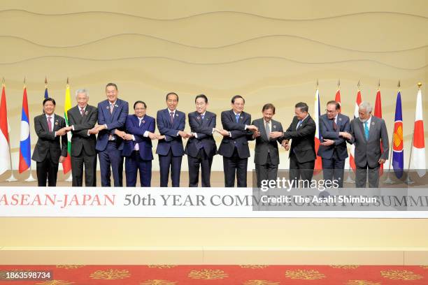 Philippines President Ferdinand Marcos Jr., Singapore Prime Minister Lee Hsien Loong, Thailand Prime Minister Srettha Thavisin, Vietnam Prime...