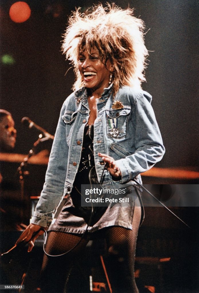 Tina Turner Performs At Wembley Arena In 1985