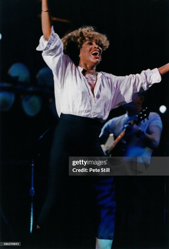 Tina Turner Performs At The NEC Birmingham In 1996