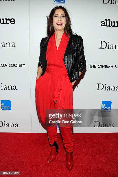 Designer Catherine Malandrino attends The Cinema Society with Linda Wells & Allure Magazine premiere of Entertainment One's "Diana" at SVA Theater on...