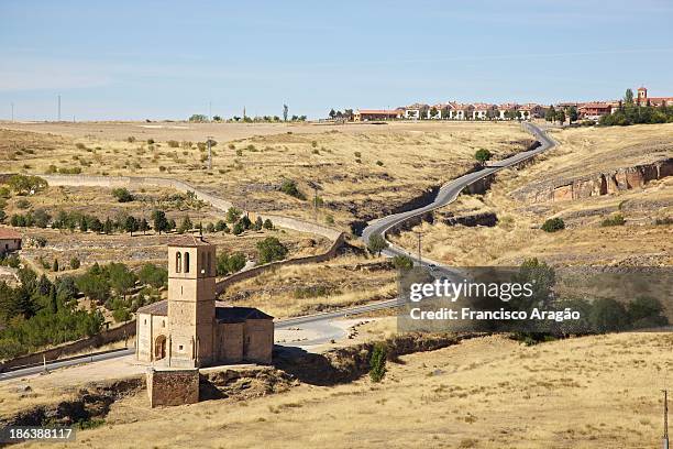 igreja do santo sepulcro - segovia, spain - igreja do santo sepulcro stock pictures, royalty-free photos & images