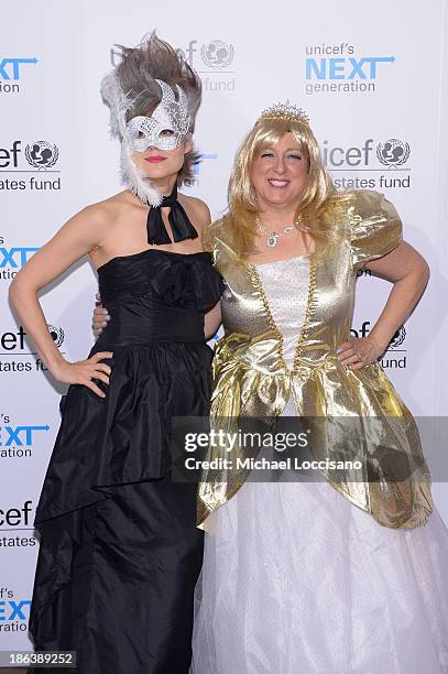 Actress Megan Boone and President & CEO of US Fund for UNICEF, Caryl Stern attends the 4th Annual UNICEF Masquerade Ball at Angel Orensanz Foundation...