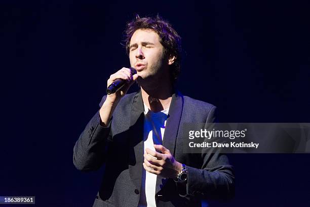 Josh Groban performs in concert at Prudential Center on October 30, 2013 in Newark, New Jersey.
