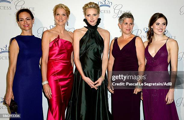 Jennifer Grant, Paula Zahn, HSH Princess Charlene of Monaco, Wendy Levy and Tiler Peck attend the 2013 Princess Grace Awards Gala at Cipriani 42nd...