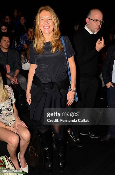 Donata Meirelles attends the Triton show at Sao Paulo Fashion Week Winter 2014 on October 30, 2013 in Sao Paulo, Brazil.