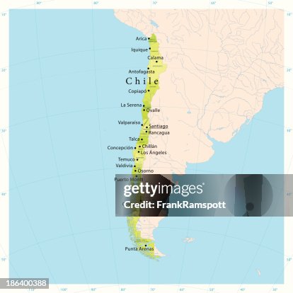 Chile Vector Map Chile Vector Map