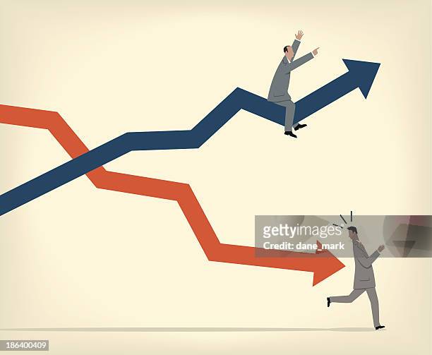 ups and downs - failure stock illustrations