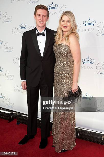 Thomas Senecal and Christina Bott attend the 2013 Princess Grace Awards Gala at Cipriani 42nd Street on October 30, 2013 in New York City.