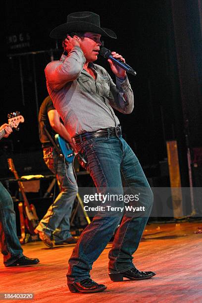 Recording artist Clay Walker performs during the 4th annual Chords of Hope benefit concert at Wildhorse Saloon on October 30, 2013 in Nashville,...