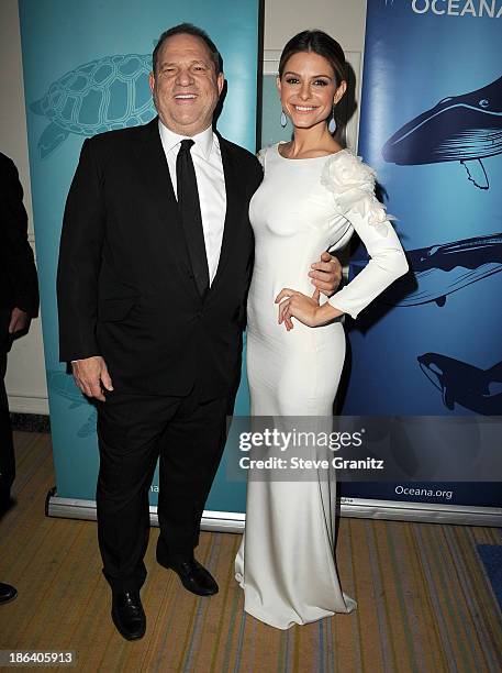 Harvey Weinstein and Maria Menounos arrives at the Oceana Partners Award Gala With Former Secretary Of State Hillary Rodham Clinton and HBO CEO...