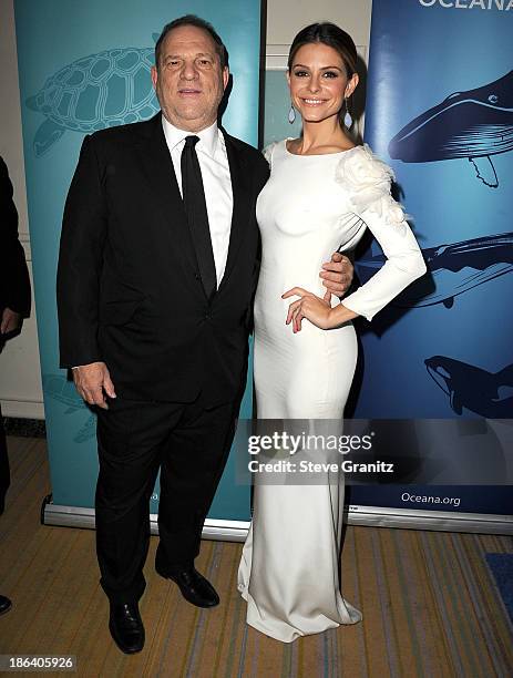 Harvey Weinstein and Maria Menounos arrives at the Oceana Partners Award Gala With Former Secretary Of State Hillary Rodham Clinton and HBO CEO...